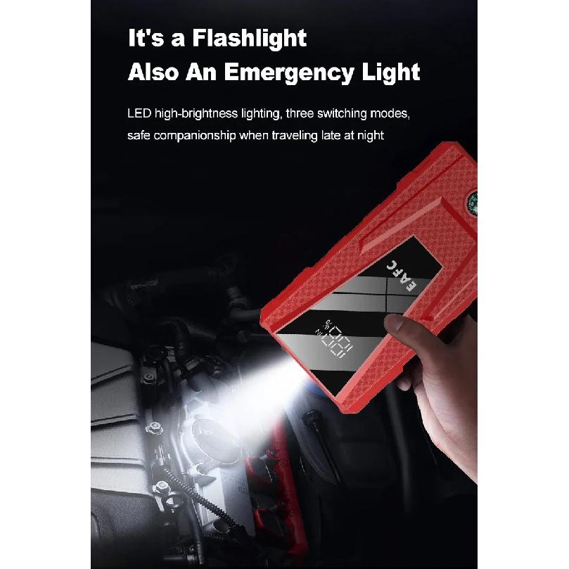 12V Car Emergency Battery Booster & Multi-FunctionSupply Portable 1000A/1200A/2000A Car Jump Starter Power Bank Auto Starter