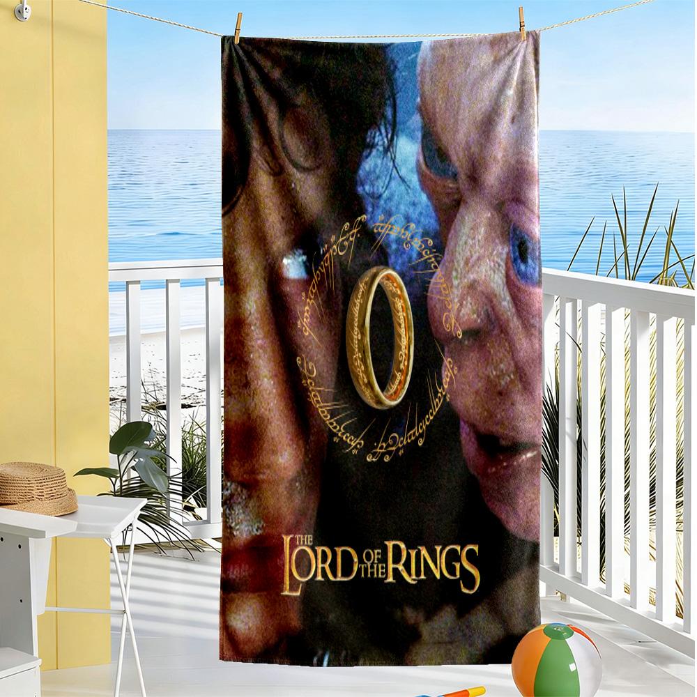 Lord Rings Beach Towel Quick-Dry Soft Microfiber Comfortable Lightweight