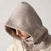 100% Australia Wool Balaclava Hat Winter Knitted Hooded Caps Outdoor Warm One-Piece Neck Collar Beanies Hats Bonnet For Women