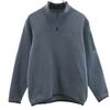 Long Sleeve Half Zip Knit Outdoor Jacket S Gray Pullover Men's Used