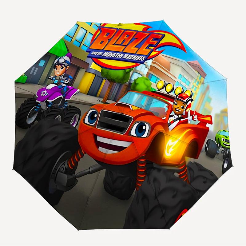1pc Blaze, Monster Machines Themed High-quality Umbrella,Automatic Opening and Closing Umbrella,Multi-functional Umbrella G0811121