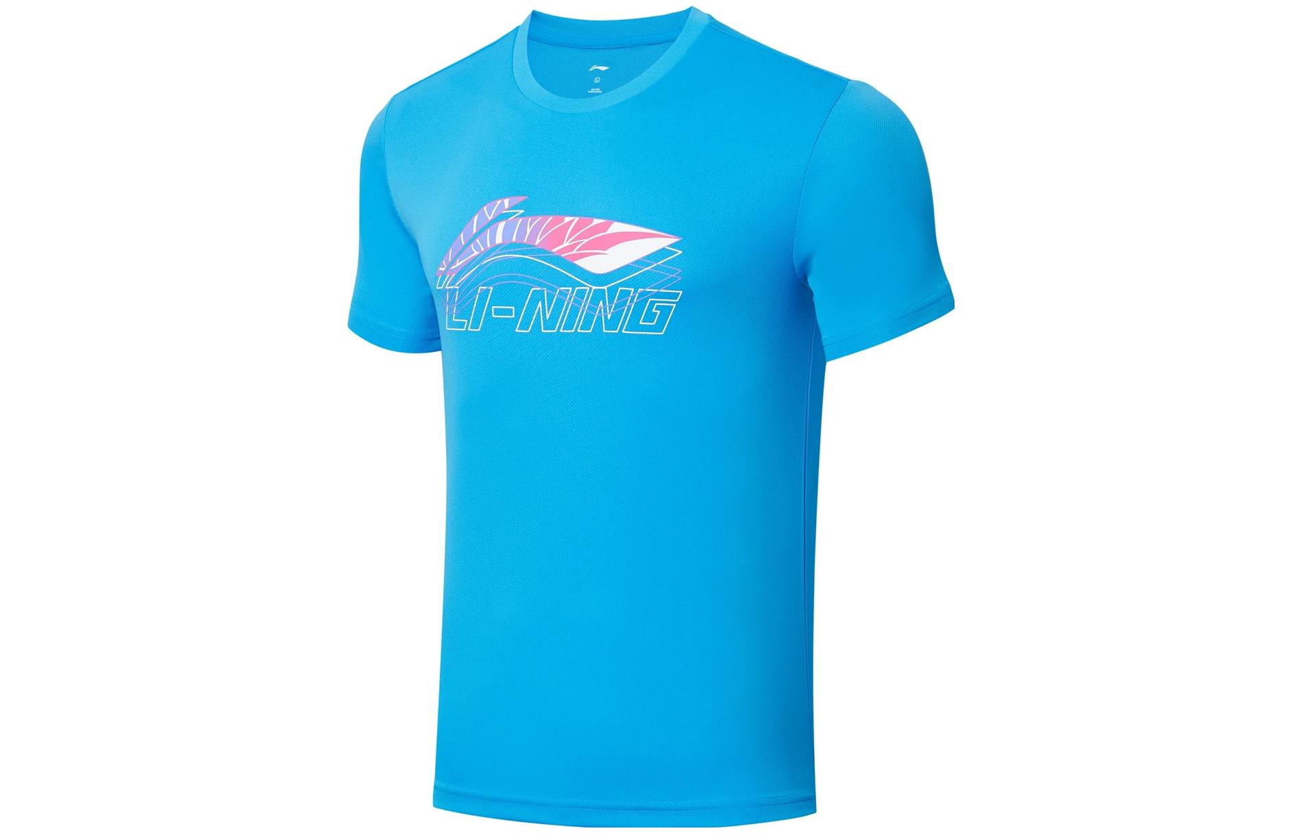 Li Ning T Shirt Unisex Sail Blue AHST349-4 XS