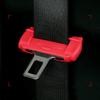 2x Red Silicone Safety Seat Belt Buckle Clip Cover Anti-Scratch Car Accessories