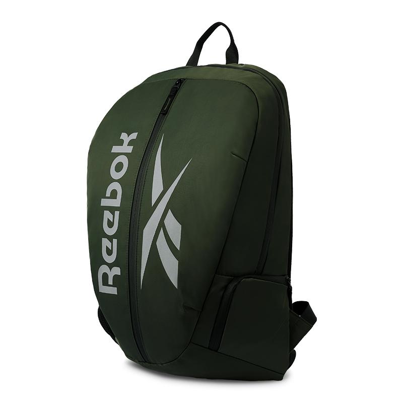 New Reebok Fabric Backpack Double Shoulder Backpack Regular Unisex Black/Navy Blue/Gray Green RB230001M