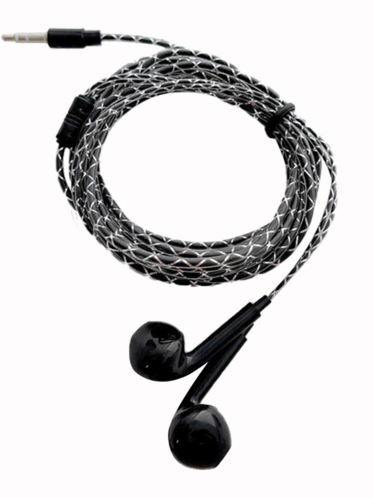 Wired Earphone Extension Cord, 2m In-ear with Round Hole Jack, Universal for Computer & Mobile.