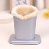 PU Leather Eyeglass Holder Soft Lining Large Capacity Eyeglass Stand Display Save Space Brush Pot Pen Holder Desk Organizer
