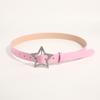 Pentagram Diamond Buckle Ladies Belt Decorative Dress Jeans Simple Belt