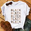 Mode Druck T-shirt Kawaii Melanin T Shirt Frauen Lustige Schwarz Afrikanische Lockige Haare Mädchen Graphic Tees Ästhetischen T-shirt Weibliche Unisex