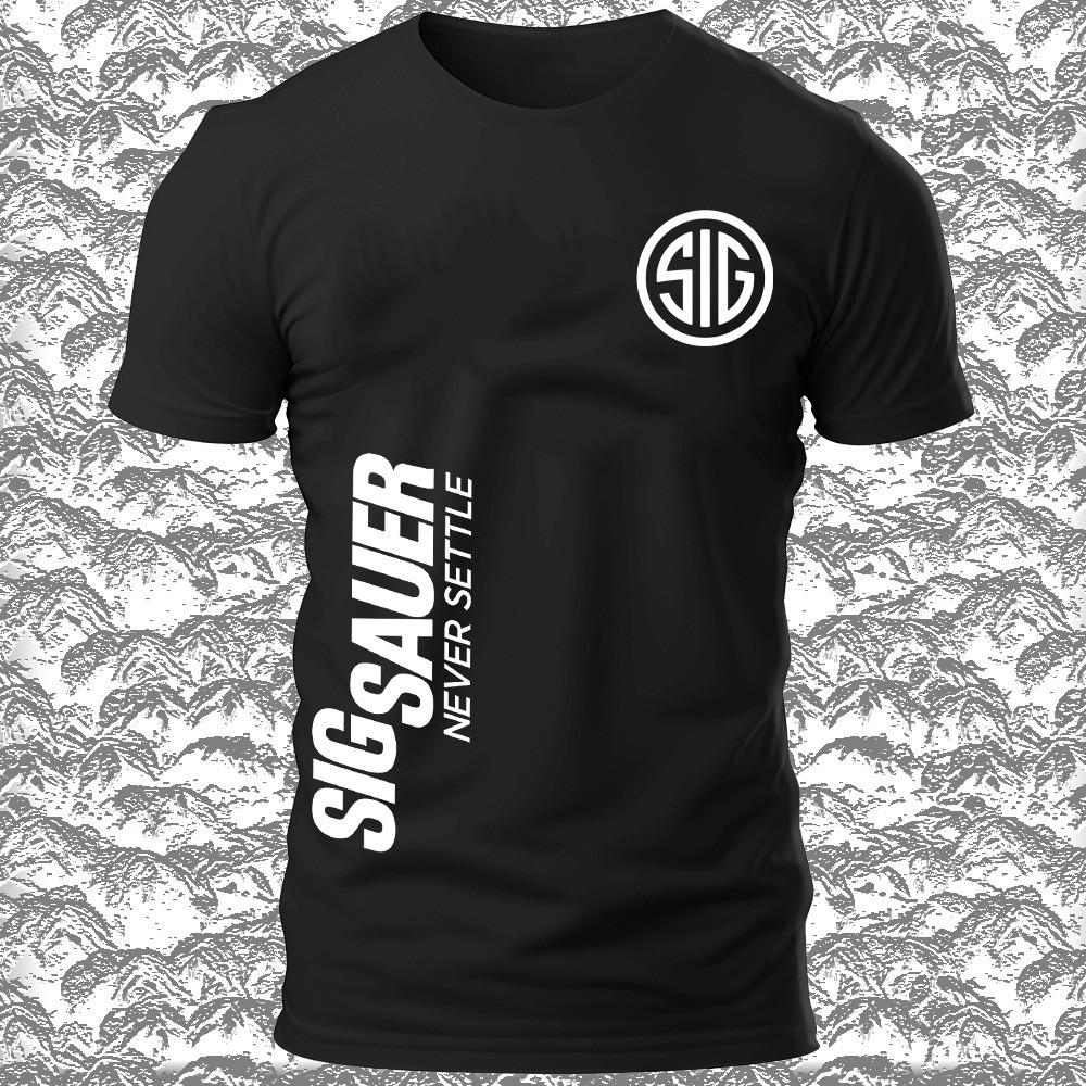 Новая футболка с логотипом SIG SAUER Firearms, смешная мужская, размеры от S до 5XL, сделано в США, унисекс XXXXL