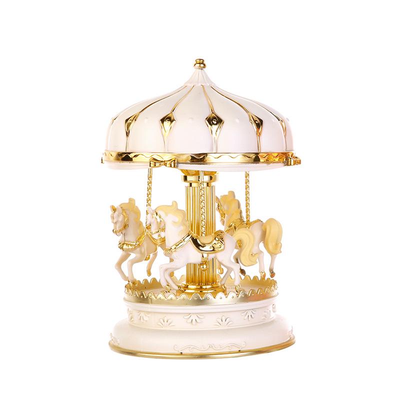 Illuminated Carousel Music Box: Creative Indoor Decor