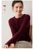 Women's Striped 100% Cashmere Round Neck Sweater - Autumn/Winter Collection