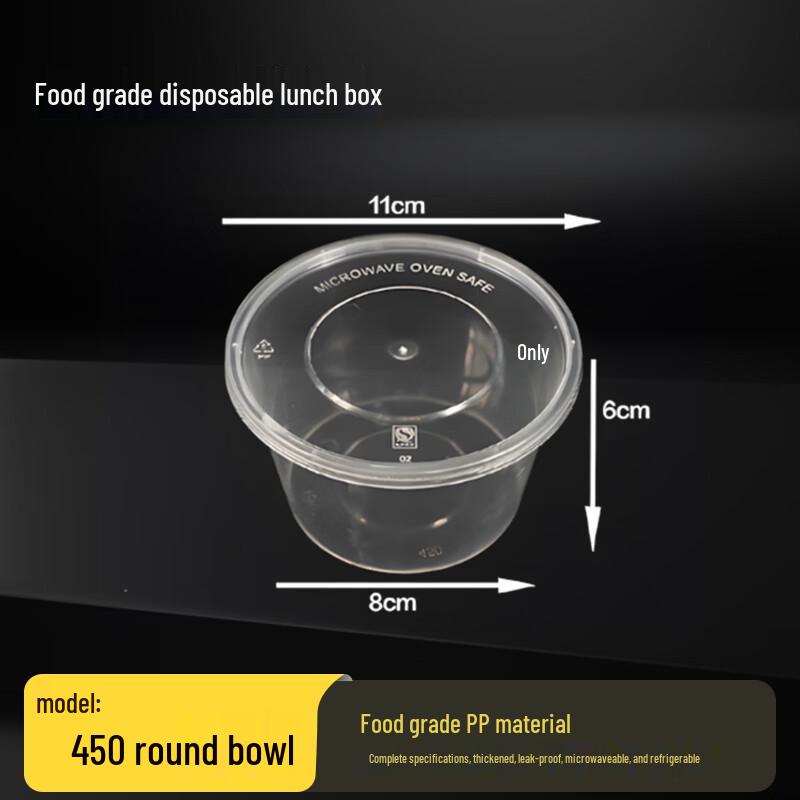 

Microwaveable Disposable Round Takeaway Bowl