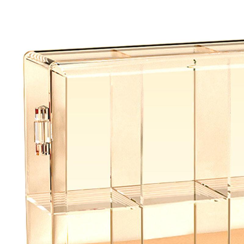 8 Grid Cartoon Anime Figure Display Storage Box 8 Compartment Transparent Anime Figure Display Case