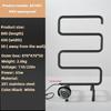 Porte-serviettes électrique ménager en acier inoxydable pour salle de bain, séchoir à serviettes intelligent à contrôle de température constante