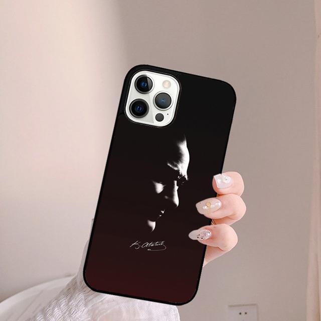 Mustafa Kemal Ataturk Signature Phone Case Cover for iPhone 17 Air 16 15 14 13 11 12 Pro Max Plus Shell Coque