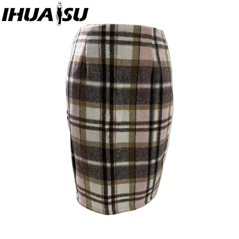 IHUASU Damska Moda Casual Letnia Wiosenna Spódnica