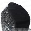 KISSOS Women's Sequined Sparkly Cabaret Heel Ankle Strap Stiletto Heel Open-Toe Sandals/Pumps (Black, Size 24.0cm (38))