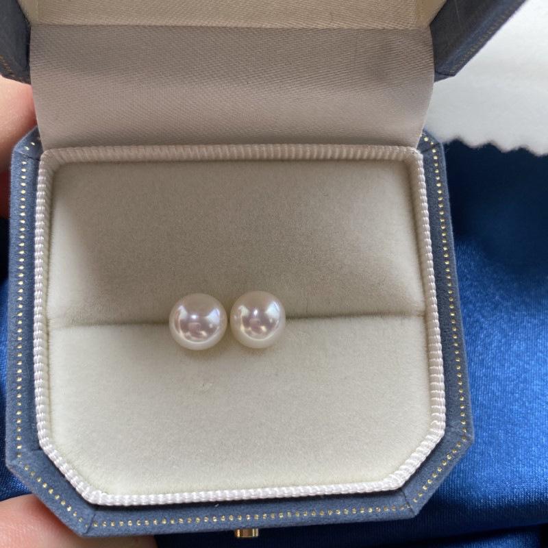 Unique Design Flat Round Freshwater Pearl Earrings – Hypoallergenic, Natural, High-End Women's Jewelry