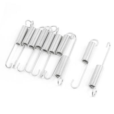 ACROPIX Handbrake Clutch Pedal Return Spring Motorcycle Repair Parts Universal Silver Tone 10pcs