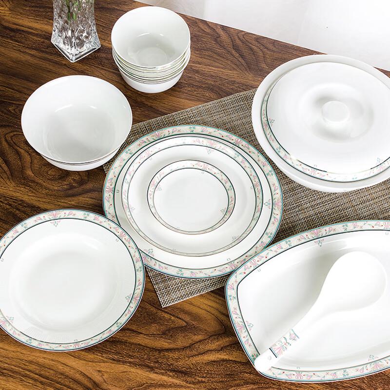 Tanghui 30-Piece Chinese Ceramic Dinnerware Set