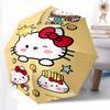 Lucky Hello Kitty Automatic Opening and Closing Umbrella, Lightweight 3-Fold, With Cute Cartoon Characters, Suitable for Home, Outdoor and Daily Use,