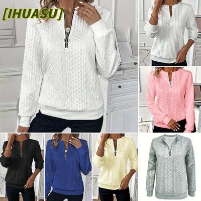 Damen Mode Lässig Einfarbiger Print Langarm Hoodies & Sweatshirts Internationales Design