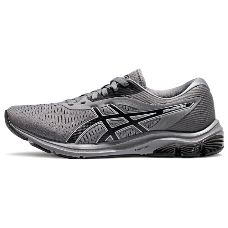 Asics Gel-Pulse 12 Comfortable Mesh Synthetic Leather Cushioning Durable Low-Top Training Running Shoes Men sneaker Dark-Gray 1011B729-020