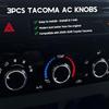 Xislet 3Pcs Tacoma AC Knobs Replacement Compatible With 2005-2015 Toyota Tacoma A/C Knobs Air Conditioner HVAC Heater Blower Fan Control Button