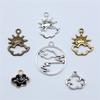 20pcs Cloud Charms For Jewelry Making Antique Silver Color Pendants Making DIY Handmade Tibetan Finding Jewelry