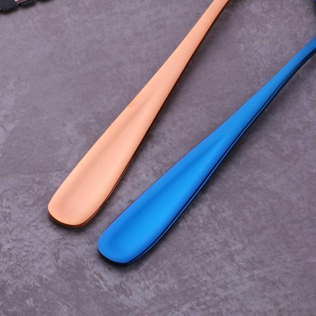 8-Piece 18/10 Stainless Steel Table Spoons, 7 Inch Soup Spoons for Cereal, Dessert, Soup, Coffee & Tea
