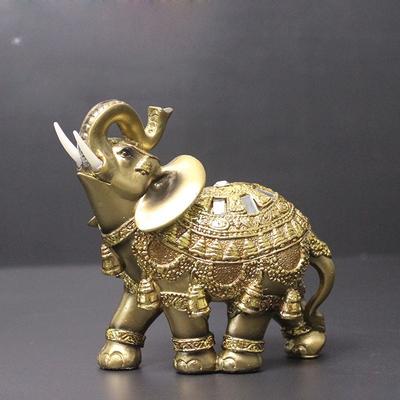 1pc Lucky Elephant Home Decoration Ornament,Cute Ornament, Home Living Room Bar Cafe Decor Ornament, Room Decor Tabletop Display