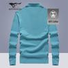 Seven Wolves Men's 100% Cotton Long-Sleeve Polo Shirt