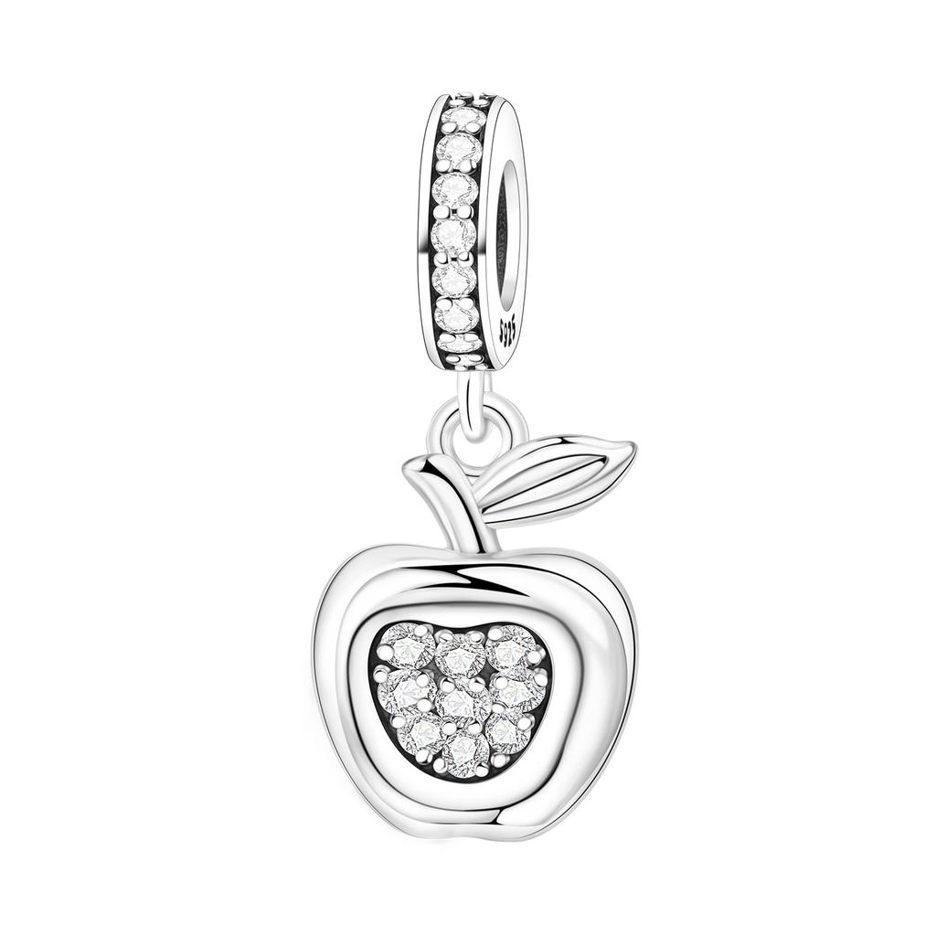 Prata 925 Pingentes Livro de Café Pulseira Charms para Mulheres Joias DIY Contas de Festa Finos Presentes Acessórios