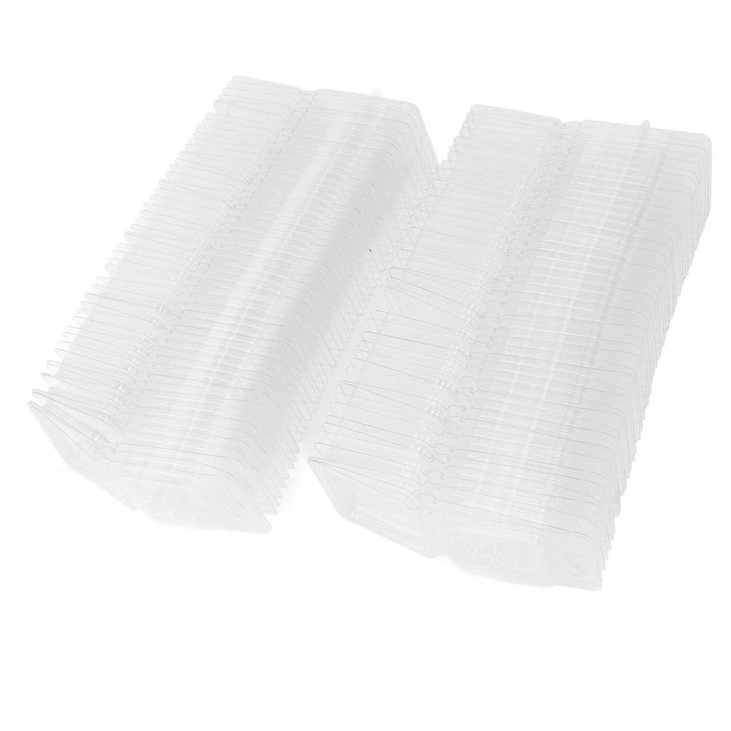 100 Packs Wax Melt Clamshell Molds Containers Clear Empty Plastic Tray for Valentine Day Wickless Tarts Candle Making