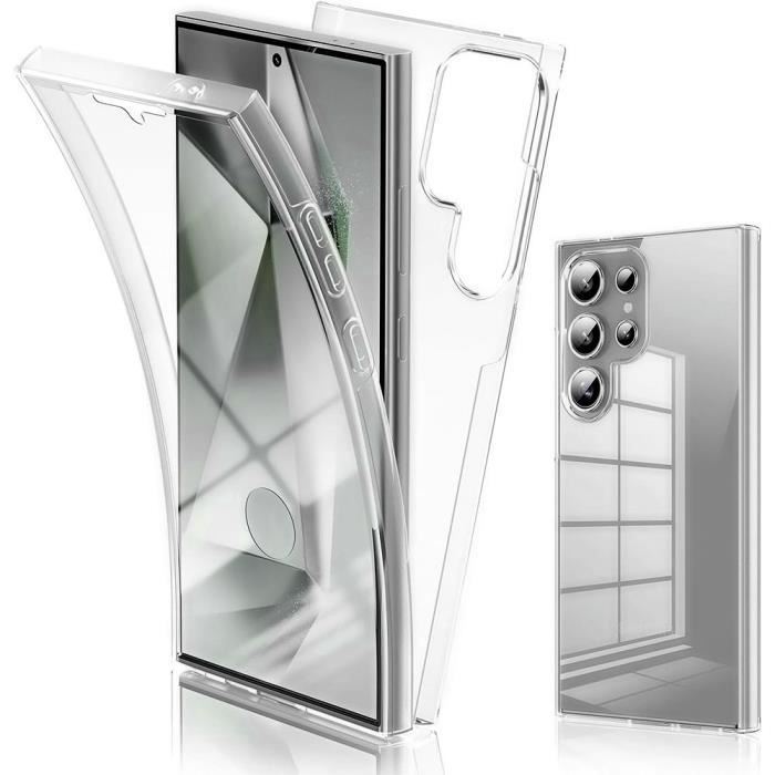 Hülle für Samsung Galaxy S25 Ultra - 360° Rundumschutz Transparent Stoßfest Silikon+PC