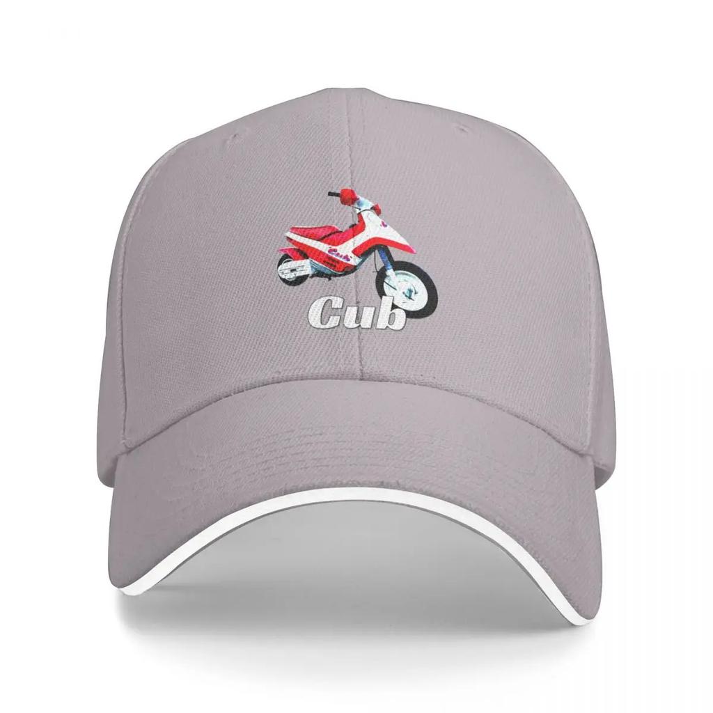 Vintage Cub Motorcycle  Mini Bike Retro  Motocross Bike Baseball Cap Sun  Golf Hat Men Hats Womens