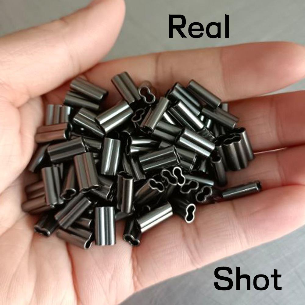 Accessories Fishing Copper Sleeves Wire Crimps Sleeves Fishing Fix Tube Double Barrel Tube