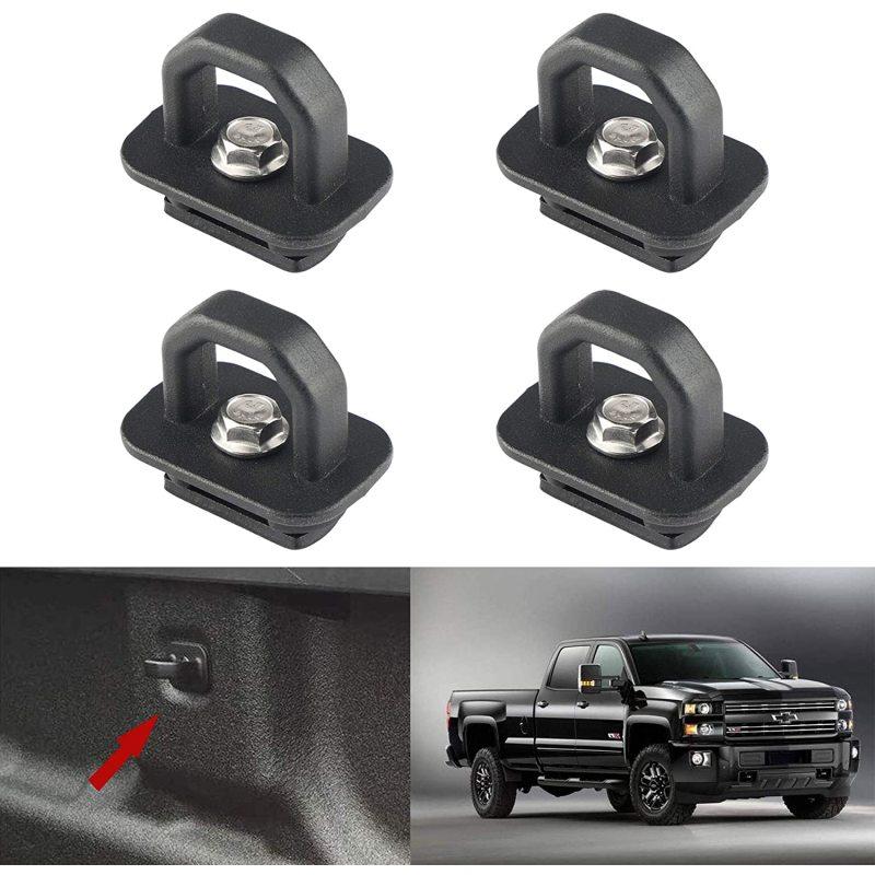 4pcs Tie Down Anchors Truck Bed Side Wall Anchors For CHEVY SILVERADO GMC SIerra