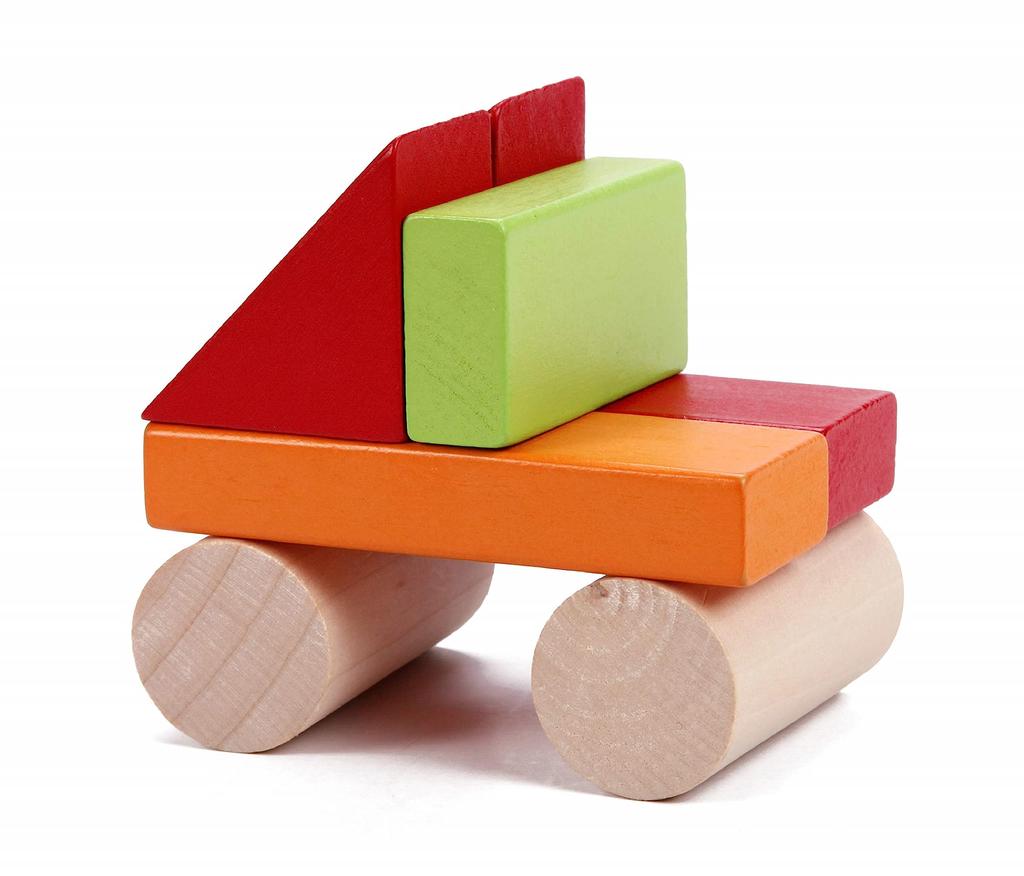 Classic World 100-Piece Building Block Set with Box, Colorful Wooden Toy, for Girls and Boys Ages 1, 2, 3, 4, and 5. Perfect as a Baby Gift,