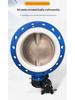 Large Diameter Soft Seal Rubber Flanged Butterfly Valve for Industrial Pipeline and Water Treatment