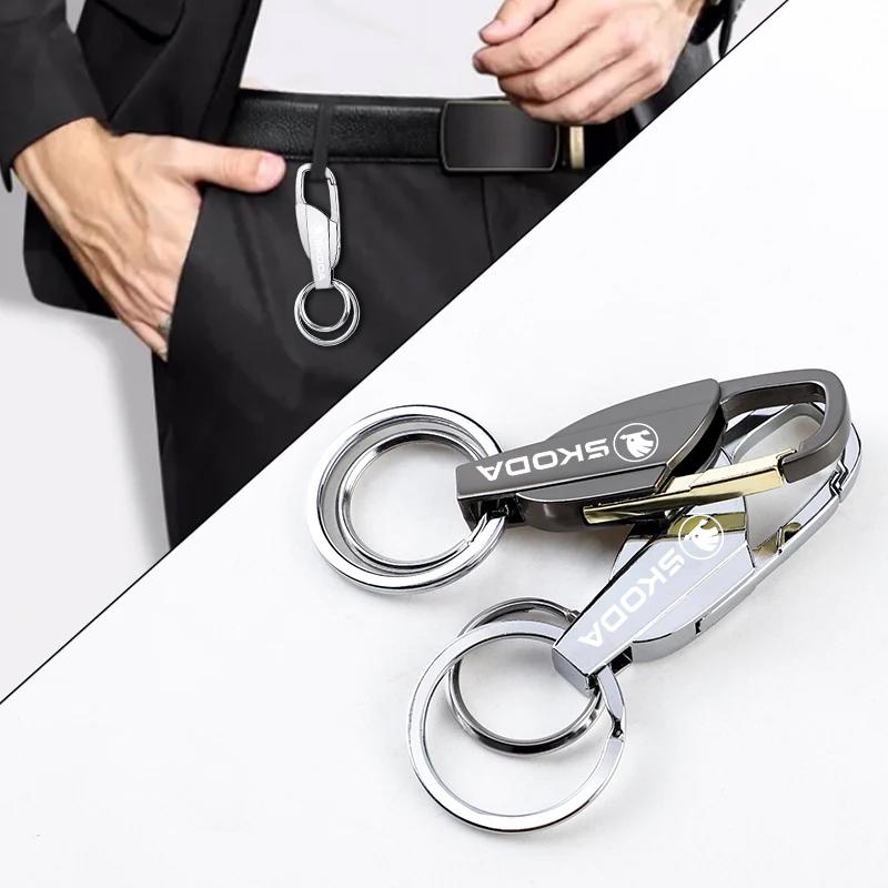 BBHW3 Jewelry Gift for Car Keychain Bracket with Buckle For New Skoda Octavia Kodiaq Fabia Superb Karoq Yeti Rapid Mk3 Vrs