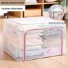 Waterproof Folding Oxford Cloth Storage Box with Steel Frame for Clothes, Quilts, and More