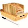 Foldable Bread Slicer - Precise Adjustable Slicing Control, Even and Consistent Results, Easy-to-Use Cutting Guide