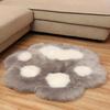 1pc Cute Cat Paw Design Carpet, Soft Long Plush Decorative Floor Mat For Living Room Bedroom Home Decor