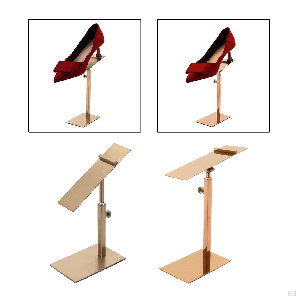 Durable Shoe Display Stand - Sturdy Design, Adjustable Height, Rustproof for Retail Stores