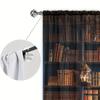 Middle Ages Bookcase Printed Curtain Home Decor Window Treatment Bedroom Kitchen Living Room Curtains Made Of Polyester With Rod Pocket Area