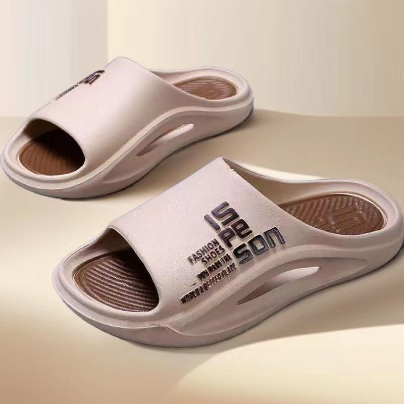 

Мужские нескользящие летние спортивные шлепанцы на толстой подошве - 2024 Уличные дезодорирующие прохладные комфортные для мужчин и женщин 40-41