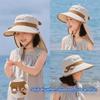 Big Brim Children's Sun Hat Sun Protection Children Beach Cap Kids Whistle Sunscreen Hat  Spring