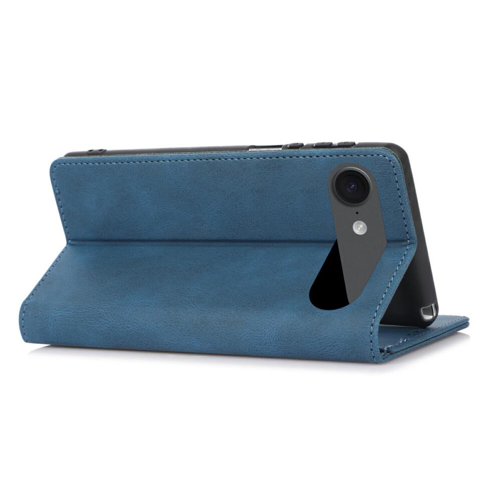 (iPhone Air, Blue) For iPhone Air Case Wallet Magnetic Closing Leather Flip Phone Cover