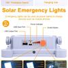 USB Type-C Rechargeable 336/288/264LEDs Solar Floodlight Outdoor Portable LED Multifunctional Spotlight IP66 Waterproof Emergency Light Solar